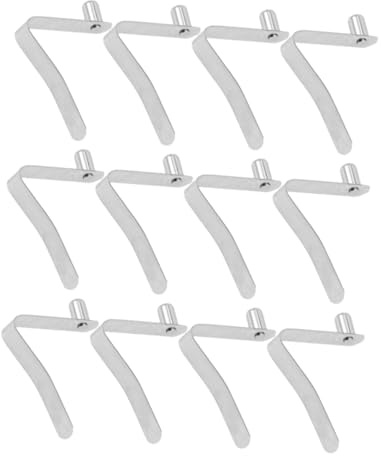 Gogogmee 12pcs Tent Tube Spring Clamp v Shape Push Button Clips for Kayaks Boats Camping Tents Umbrellas DIY Projects Quick Release Telescoping