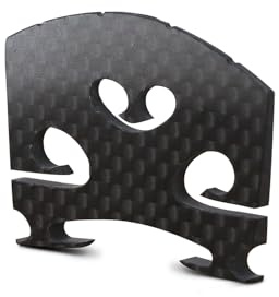 Final Game Master Premium Carbon Fiber 4/4 Violin Bridge – Pre-Cut & Pre-Fitted Enhanced Acoustic Performance, Lightweight & Durable Design for All Violins