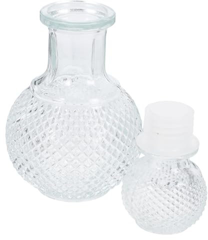 HEALLILY Dispenser di liquori in unico per whisky e brandy, decanter con tappo, design elegante per casa, bar e uso preserva il gusto puro e migliora il sapore