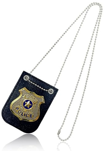 Placa Policia, Insignias de Policía, Placa de Policia, Accesorios Policía, Accesorios Disfraz para Halloween, Carnaval, Cosplay, Fiestas Temáticas