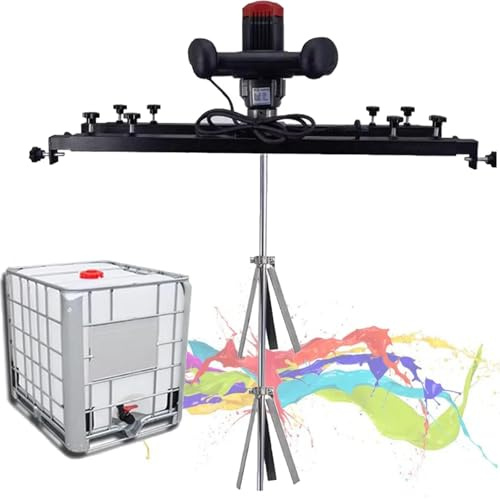 3280W Electric Tank Mixer Machine, Paint Mixe,65-125Cm Adjustable,Tank Barrel Paint Mixer for Stirring Paint, Coating, Glue, Cement