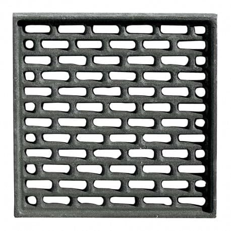 Rejilla de ventilación de hierro fundido para chimeneas, estufas de leña y fogatas, 200 x 200 mm (ref. INT. 0025)