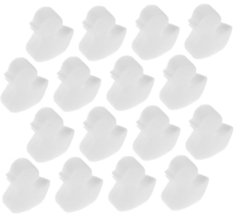 POPETPOP 16 Pièces Éponge Absorbante Huile Blanche pour Piscine Et Spa Lot de Forme De Canard pour Nettoyage De Bassin Et Spa
