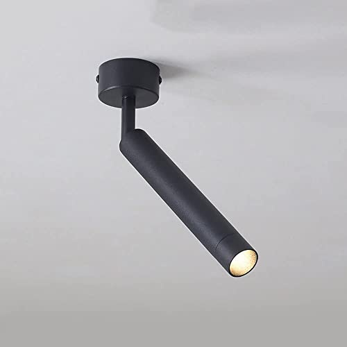 Foco de Techo LED, Foco de luz monofásico con ángulo Ajustable para Interiores, Foco direccional Moderno y Sencillo para Montaje en Superficie, Ideal para Cocina, Isla, Dormitorio, Bar, galería,