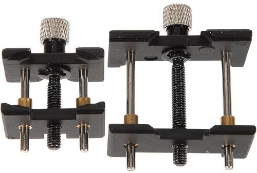 Support de Base de Mouvement de Montre-bracelet 2 Pièces Métal Noir | Porte Mouvement Horlogerie, Outil de Réparation de Montre, Fournitures Réparation de Montres