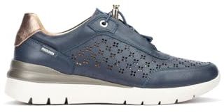 Pikolinos Cantabria Deportivos Mujer | en Cuero | Extraligero | Memory Foam | Azul