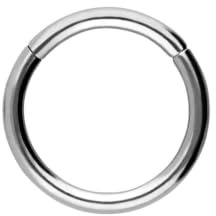 PIERCINGLINE anillo de acero quirúrgico clicker - piercing en color: color plata - talla: 1,2 mm Grosor | 11 mm Diámetro interior