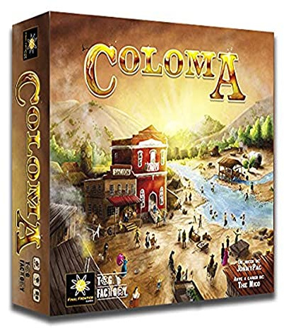 TCG Factory Colma Brettspiel für 2 bis 4 Spieler, für Erwachsene ab 14 Jahren, Reisen in den Wilden Westen American Spiel