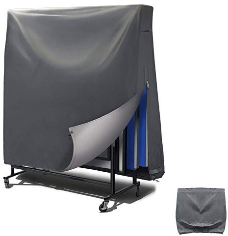 DTLEO Falten Tischtennisplatte Abdeckung Schutzhülle für Tischtennisplatte für Gartentische und Möbelsets Outdoor/Indoor Abdeckung Wasser und UV beständig 155 * 75 * 150 cm