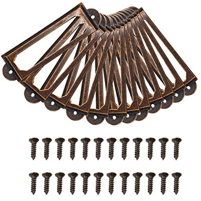 Etikettenhalter mit Metallrahmen und Schrauben
