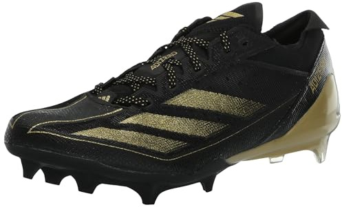 adidas Baskets de Football Adizero 13.0 pour Homme, Noir doré Carbone métallisé, 50.5 EU