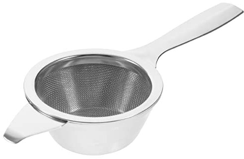 DOITOOL Edelstahl Feinmaschiges Sieb Mit Langem Griff Und Sockel Rostfrei Leichter Küchensieb Für Mehl Tee Ölfilter Reis Gemüse Backen Und Kochen Praktisches Küchengerät
