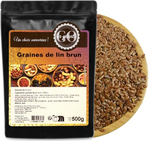 Graines de lin brun 500 g - LA PLANTIGO