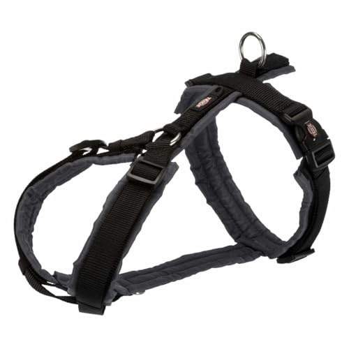 Trixie Geschirr fÜr Hunde Premium Trekking schwarz/Graphitgrau
