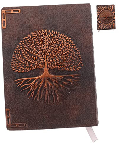 Gogogmee Vintage Notizbuch Mit Geprägtem Ledercover Reisenotizblock Für Schule Büro Reisen Reisetagebuch Als Tagebuch Notizbuch Mit Lederoptik Für Ideen Und Notizen
