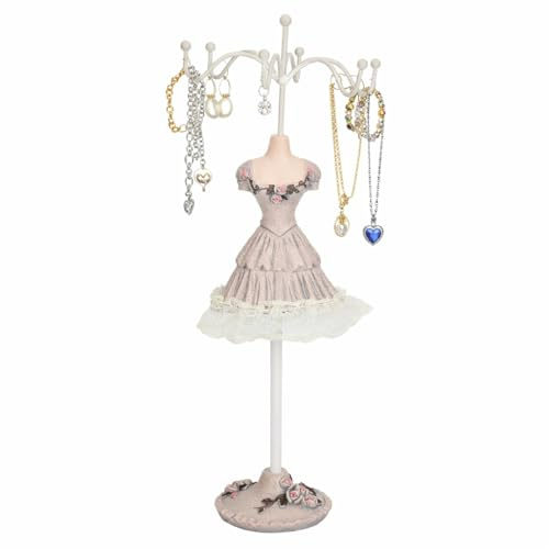 lvifloae Espositore per gioielli, modello abito orecchino collana anello porta gioielli manichino supporto appeso torre di gioielli rack per ragazze donne (Digitare 3)