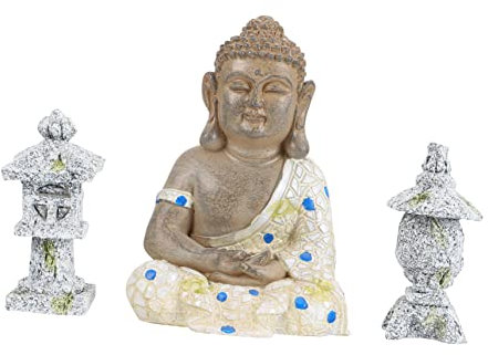 PRETYZOOM Buddha-gartendekor – Hofdekoration Zen-Buddha-Statue Ideal Zum Entspannen Im Freien