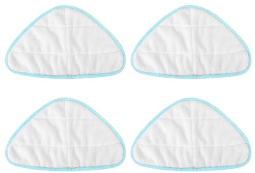 MLPKOI 4 Panni per Scopa a Vapore, Panni Ricambio, Lavabile Triangolare, Panni Lavabili, Lavapavimenti a Vapore, in Microfibra