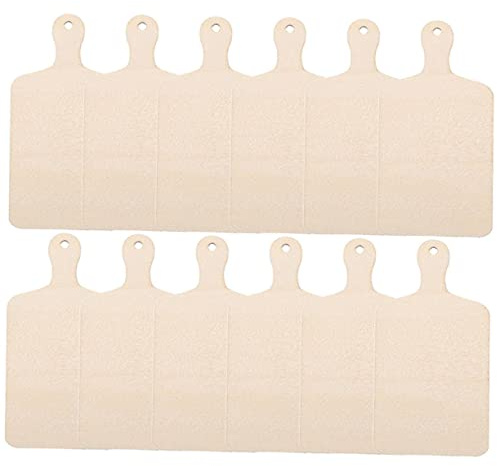 OSALADI 12piezas Tabla De Cortar De Madera De Juguete Tabla De Cortar Pequeña Para Manualidades Miniatura
