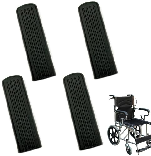 ZAHD 4 PCS Rollstuhl Bremshebelabdeckungen Rollstuhl Pvc Bremsgriff Ersatzteile Universelle Rollstuhlbremsgriff Abdeckung Bremsgriffverlängerungen Ersatzteile Für Zubehör (Schwarz)