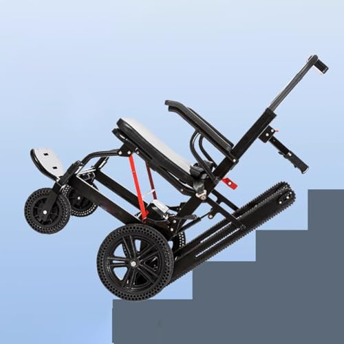 TT-YEC Silla De Ruedas Eléctrica Portátil Para Adultos, Carrito Para Subir Escaleras De 250 W, Batería De Litio De 13 A Y 24 V, Máquina Para Subir Escaleras De Aleación De Aluminio