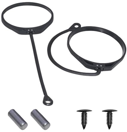 Lumi Zenva Línea De La Tapa Del Tanque De Combustible Correa De Fijación Para Tapón De Depósito 2 Piezas De Goma Ajustable Correas Rectas Y Curvadas Para Coches Con Cuerda Y Ojal Fijación Robusta