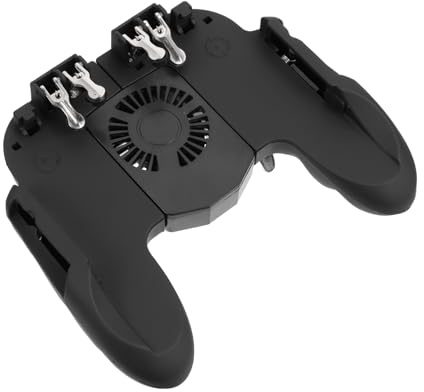 FUNNETOYU Game Controller for Phone Six-finger Mobile Gamepad Cellphone Game Trigger Smartphone Controller for Phone Handle Grip for Gaming Scenarios
