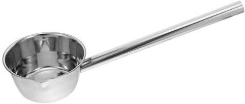 BESPORTBLE Mestolo per Acqua Manico lungo in Acciaio Inox 35 CM, Mestolo Grande Multiuso per Cucina e Giardino, Annaffiatoio da Giardino Ergonomico per Uso Domestico e Ristoranti