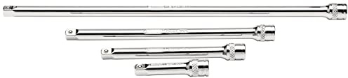 Draper 16765 1/4 Square Drive Extension Bar 4Piece Set, Blue