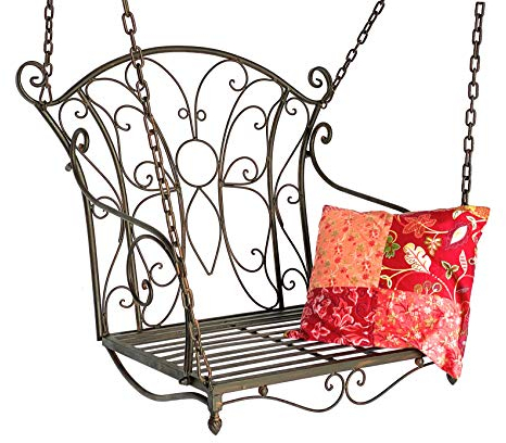 DanDiBo Hängstol metall trädgård 18811 hängstol, hängande gunga, hängande bänk, trädgårdsgunga hollywoodgunga