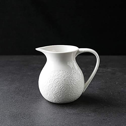 Jarrita de Leche Creamer, de cerámica creativa con la manija/Serving Pitcher/Salsa Pitcher/Leche café Creamer, Jug for la cocina Jarrita para la Leche/Salsera