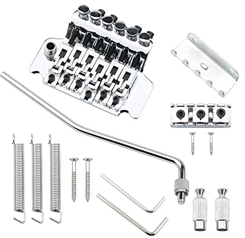 Chrome Tremolo Bridge for Strat - Double Locking Floyd Rose Type