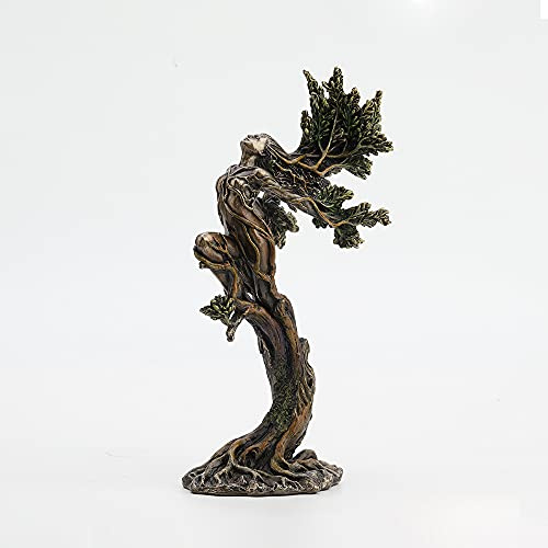 Veronese Design Statue der tanzenden Waldnymphe, 25,07 cm, kaltgegossene Bronze-Harzfigur, Fantasie-Sammelstück, Heimdekoration, Elementar-Skulptur, Naturgeist-Skulptur, Metallic-Finish, Geschenkbox
