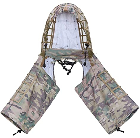 Tarnkleidung Damen,Militär Tarnanzug 3D Camouflage Softair Kleidung Paintball Poncho Militär Wald Woodland Paintball Ausrüstung Set Combat Shirt Paintball Ausrüstung Tarnanzug Fotografie ,Sommer