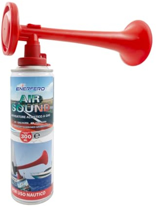 ENERFERO Drucklufthupe, tragbare Gashupe, Stadion-Trompete, Horn, Fußballtrompete, 300 ml, 120 dB, 24-Stunden-Lieferservice