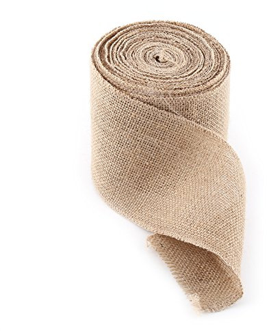 Juteband Jute Sackleinen Band 10m Vintage-Jute-Sackleinen Stoffband Geschenkband Jutegewebe Deko-Band Tischläufer zum Selbermachen (10cm / 3.94)