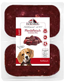 Tackenberg - Barf Innereienmix vom Pferd für allergische Hunde - 14 x 500 g - Premiumqualität von Tackenberg