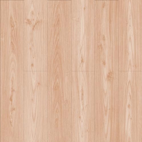 JOLIHOME Piastrella Adesiva per Pavimento Effetto Venature del Legno Autoadesiva in Vinile Ispessita per Cucina Camera da Letto Soggiorno Impermeabile (Acero Rosso, 12 Pezzi, 1,67 Sq.M)