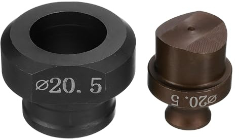 QUARKZMAN Troqueladora Hidráulica para Perforar Agujeros de 20.5mm de Precisión - Kit de Perforación Eléctrica Hidráulica para Máquina Perforadora MHP-20 JP-20, Borgoña y Negro