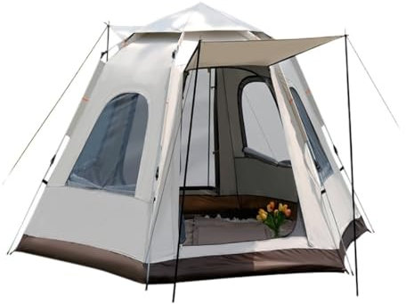 Aufblasbares Zelt Sechseckiges Campingzelt, Vollautomatisches, Schnellöffnendes Tragbares Zelt, Installationsfreies Kuppelzelt Für Den Außenbereich Großes Zelt