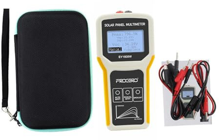 Oshhni Solarpanel Tester, Großes Display, Solar MPPT Messgerät für Solar PV Tests