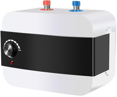 Levkitch Mini chauffe-eau électrique 6 l - 8 à 15 minutes - Chauffe-eau instantané - 30 à 65 °C - Résistant à la pression - Pour évier, cuisine, évier
