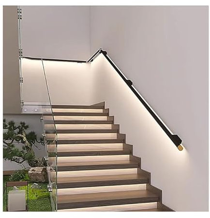 LED-Treppenlichter mit Bewegungsmelder, Wandmontage, Treppenbeleuchtung für den Innenbereich, mit Wandstütze, Haltegriffe, ideal für ältere Menschen und Kinder, 130 cm