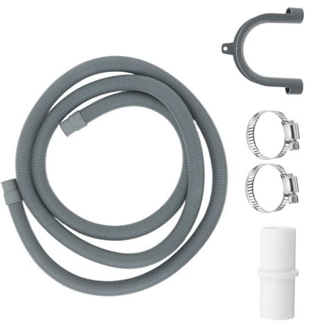AUTSUPPL 2.5m Washing Machine Drain Hose Replacement Tube for Laundry Dishwasher Hose Extension Kit Leakproof