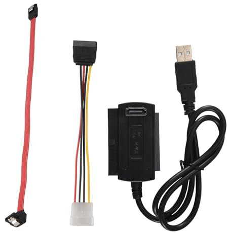 Fozriybefy Câble Convertisseur Adaptateur/PATA/IDE vers USB 2.0 pour Disque Dur 2,5/3,5 Pouces Câble Convertisseur Adaptateur Mondial Chaud