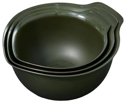 KitchenAid Universal Nesting Plastic Mixing Bowls, Set of 3, 2.5 litres, 3.5 litres, 4.5 litres, Evergreen