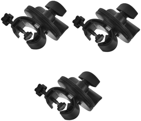 YARNOW 3 Pièces Pince Métallique pour Pied Micro Clip Réglable Robuste pour Supports Micros et Streaming Fixation Stable pour Bureau et Scène