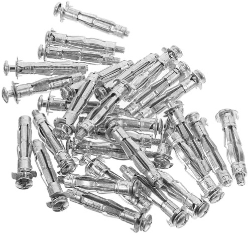 ZBORAVPIX Spreizhülsen-Ankerbolzen， Spreizdübel 30 Stück M6x52 Hohlraumdübel Trockenbaudübel for Gipskartondecken