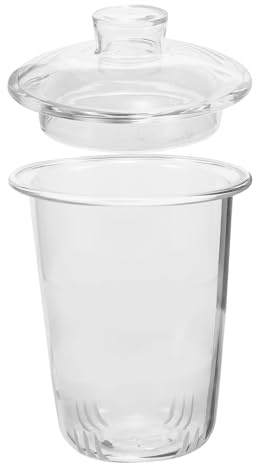 Infusore per Tè in Vetro per Teiera, Inserto Filtro Sostitutivo | Tè Sfuso, Lavabile in Lavastoviglie, Delicato e Robusto, Non Si Deforma, Facile da Riporre