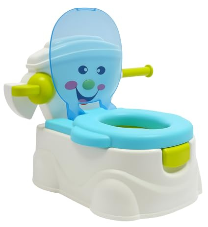 Baby-Töpfchen für Kinder von 6 Monaten bis 5 Jahren, tragbare Kindertoilette bis 60 kg, mit abnehmbarem Toilettensitz, blau
